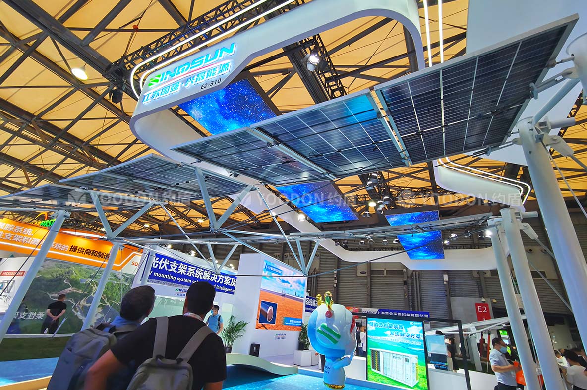 太陽能展臺(tái)搭建